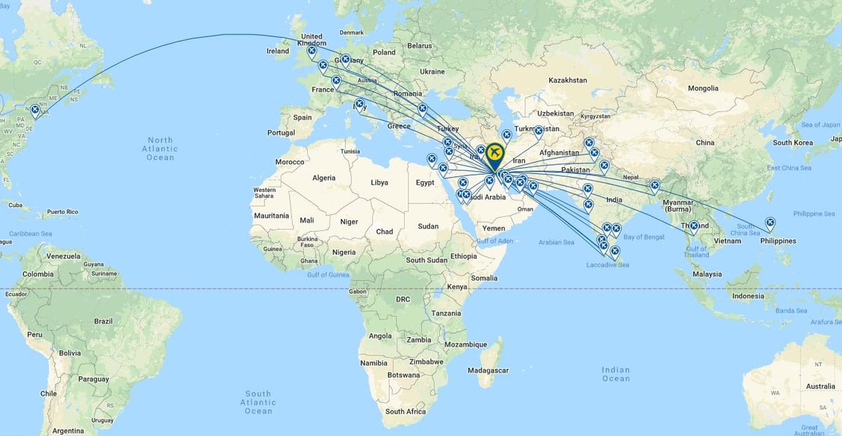 クウェート航空ボーイング777シートマップ