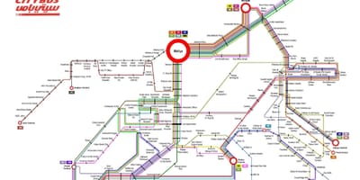 クウェート市バス999路線図