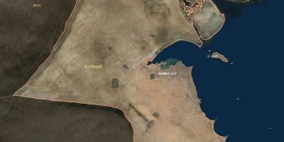 地図の衛星クウェート